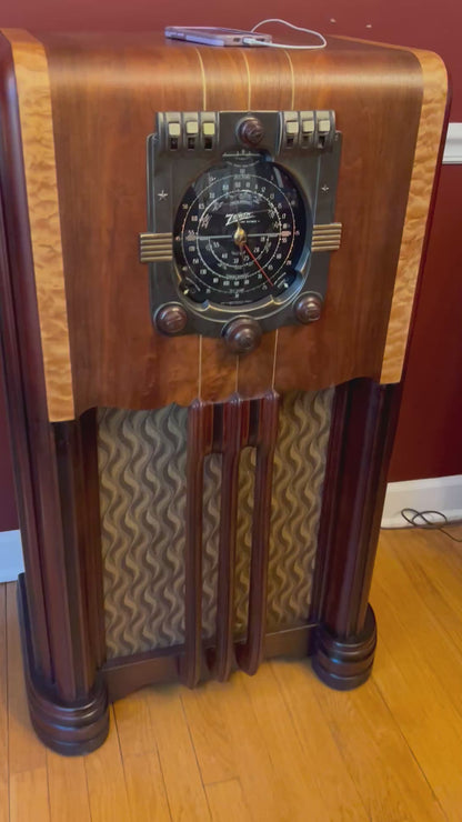 Vintage Zenith 6S254 Tube Amplifier | Restored 1938 Radio - Free Shipping