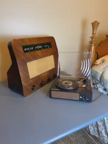 vintage stereo cabinet with turntable for sale