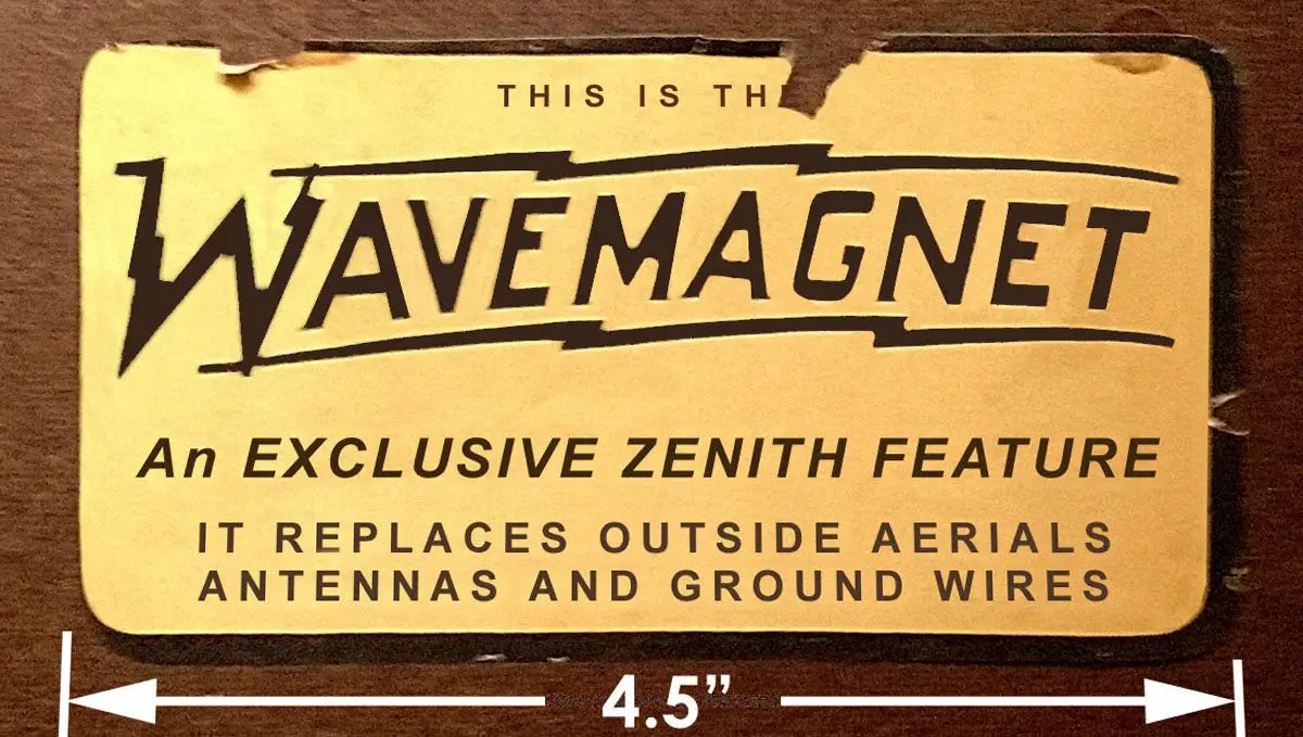 Zenith Wave Magnet Antenna Box Kit for Radio Repair