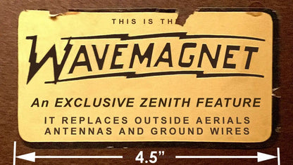 Zenith Wave Magnet Antenna Box Kit for Radio Repair
