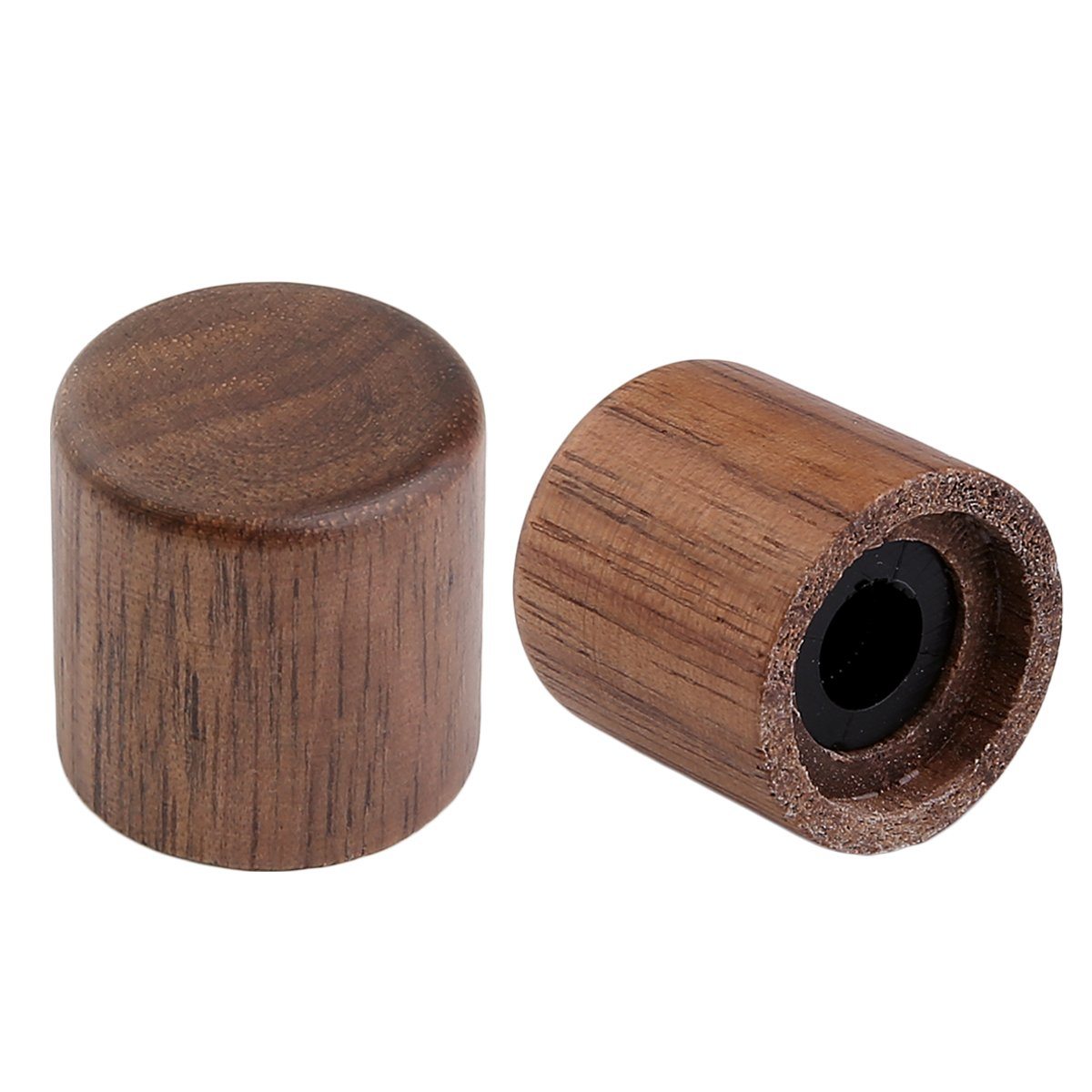 2-Pack Wood Knobs Tele Style Flat Top Dome Knobs Guitar Bass Wood