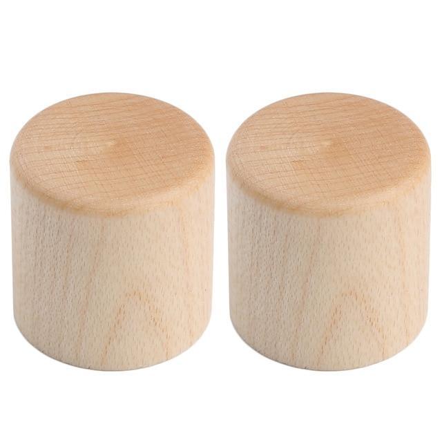 2-Pack Wood Knobs Tele Style Flat Top Dome Knobs Guitar Bass Wood Knob Barrel Knobs Maple Wood Guitar Control Knob Big River Hardware Maple Wood 