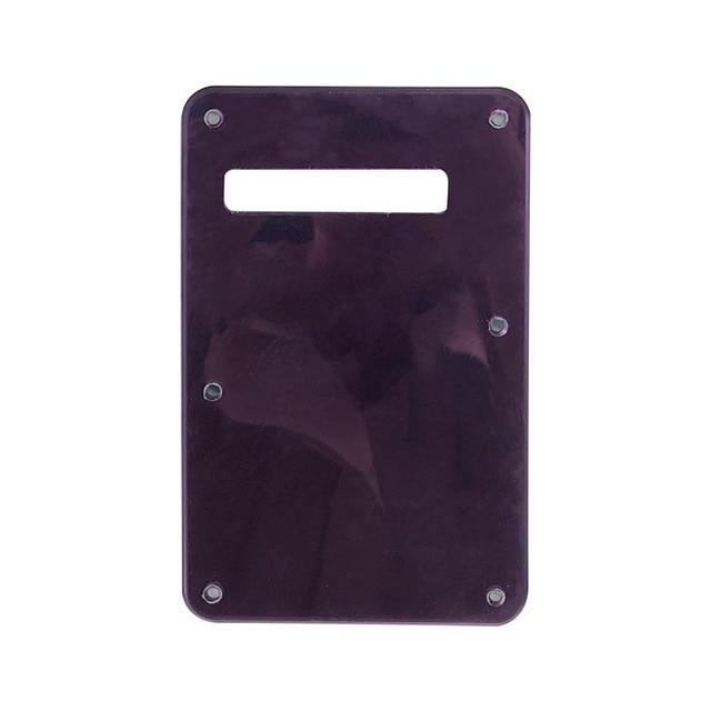 3 or 4 Ply Strat Tremolo Cavity Cover Backplate for Fender Stratocaster Modern Style Electric Guitar Tremolo Cover Big River Hardware 1Ply Purple Mirror 