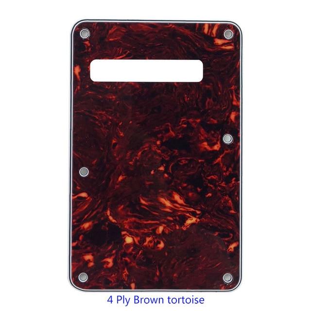 3 or 4 Ply Strat Tremolo Cavity Cover Backplate for Fender Stratocaster Modern Style Electric Guitar Tremolo Cover Big River Hardware 4Ply Brown Tortoise 