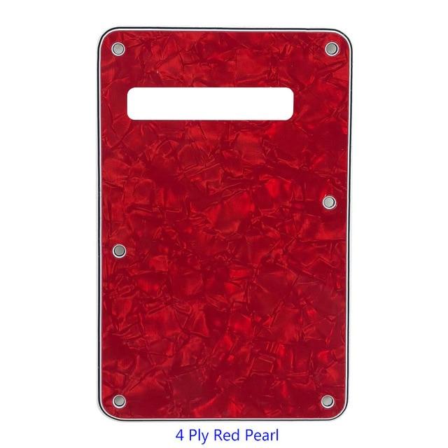 3 or 4 Ply Strat Tremolo Cavity Cover Backplate for Fender Stratocaster Modern Style Electric Guitar Tremolo Cover Big River Hardware 4Ply Red Pearl 