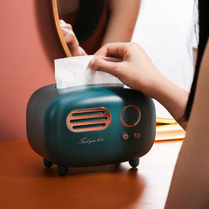 Retro Radio Tissue Box