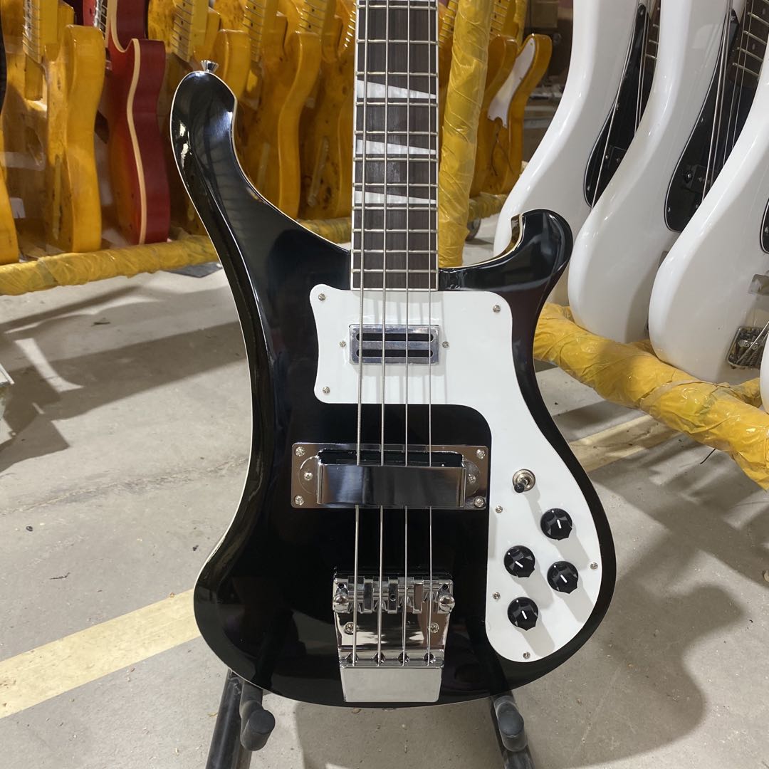 Black Electric Bass Guitar