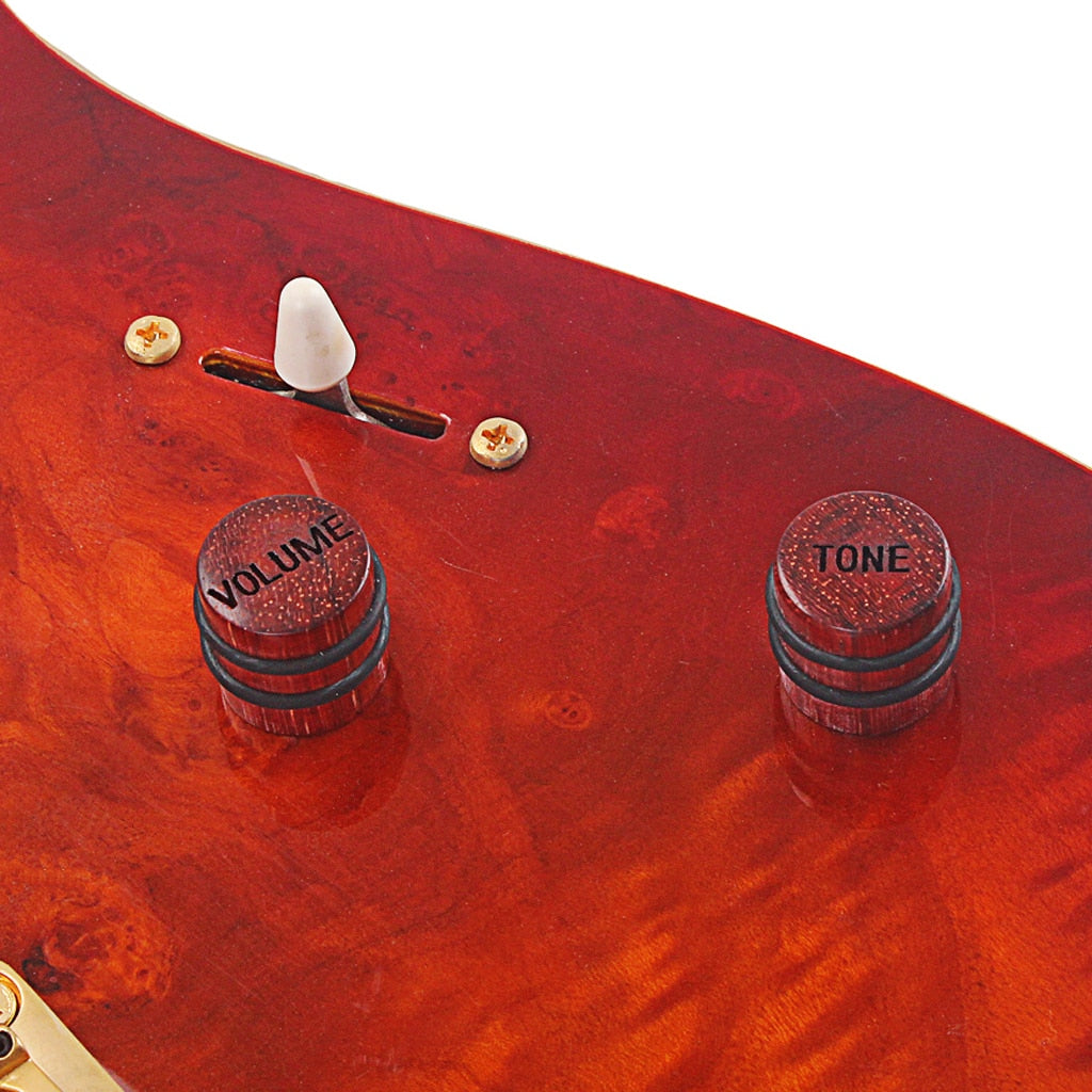 Wood Hand Polished Guitar Knob Volume Tone