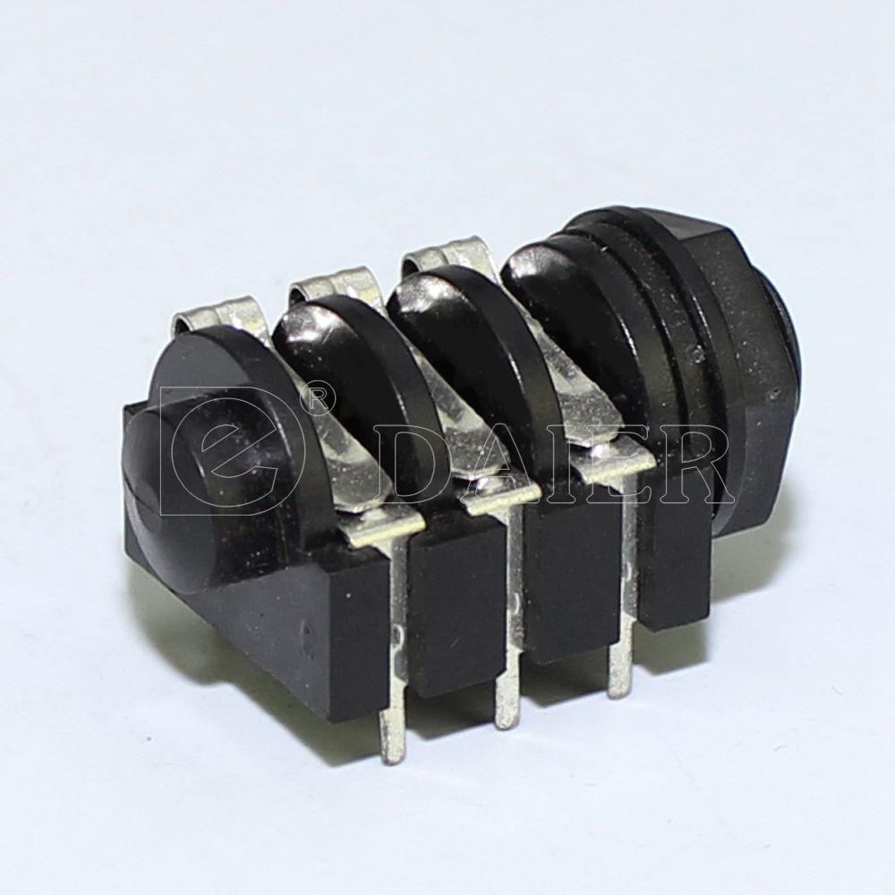 PCB Panel Mount 6 Pin 1/4 - 6.35mm Stereo Headphone Jacks Socket - 10 pieces