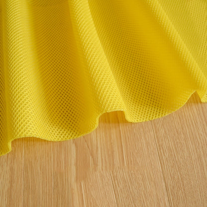 yellow Speaker Mesh Fabric in Vibrant Colors