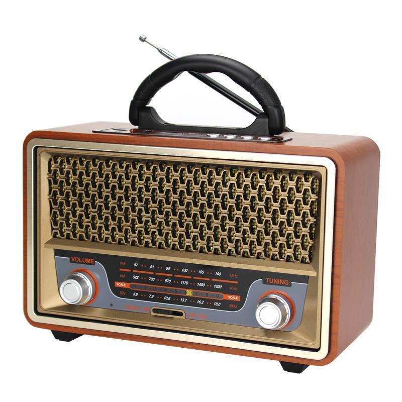 Shortwave Wooden Retro Radio