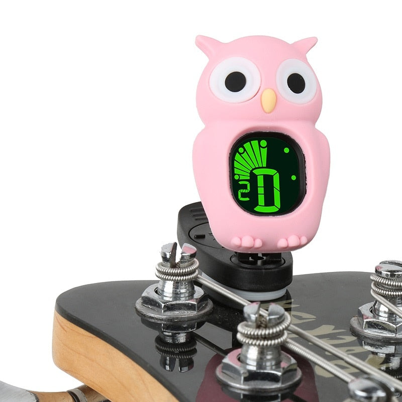 Cartoon Owl Tuner Clip - Flawless Instrument Tuning