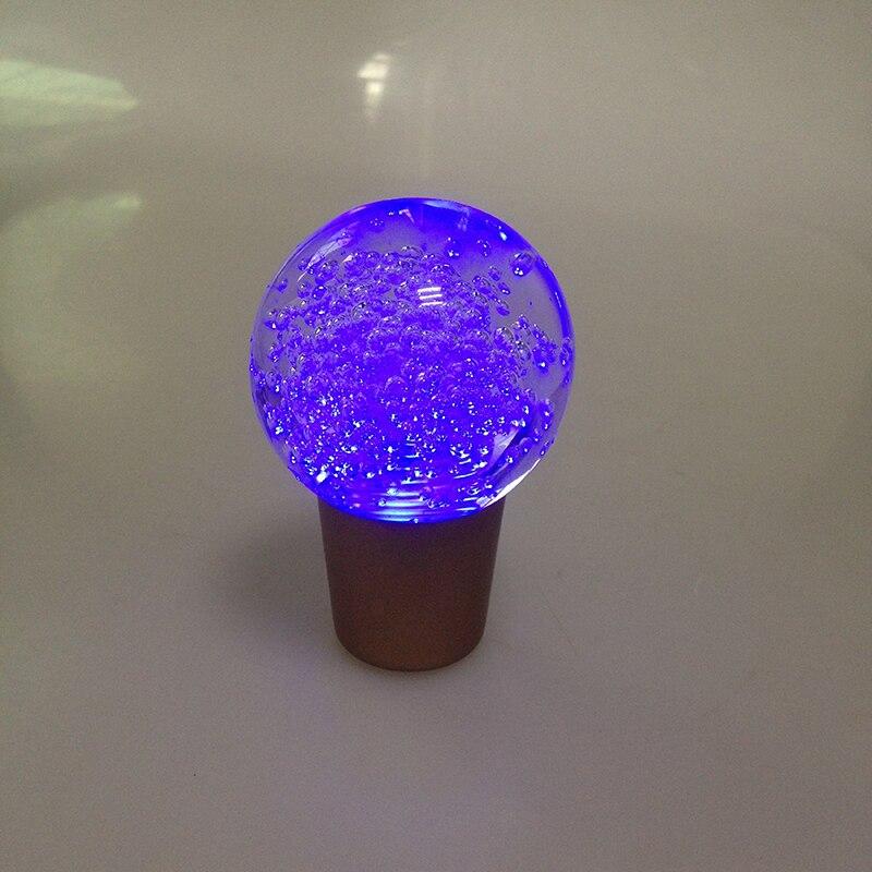 Air Bubble Crystal Disco Ball Shape Touch Sensor RGB LED Illuminated Auto Car Stick Shift Knob Shift Knobs Big River Hardware 