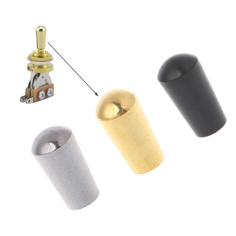 Brass Toggle Switches Knob Cap Tip for LP EPI Electric Guitar Internal Thread 3.5mm guitar knobs Big River Hardware 