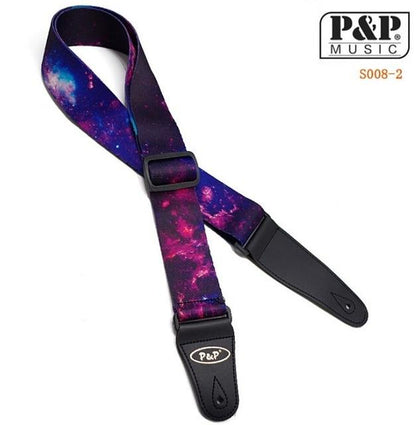 Cool Guitar Straps by P&P Music Guitar Straps Big River Hardware s0082purple sky 