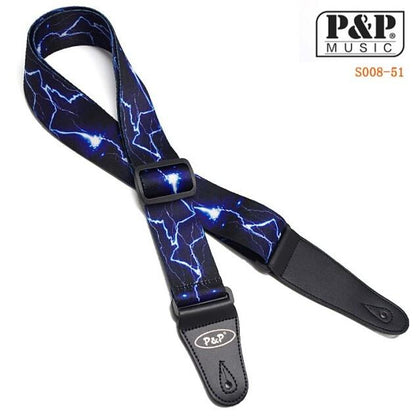 Cool Guitar Straps by P&P Music Guitar Straps Big River Hardware s00851lightning 