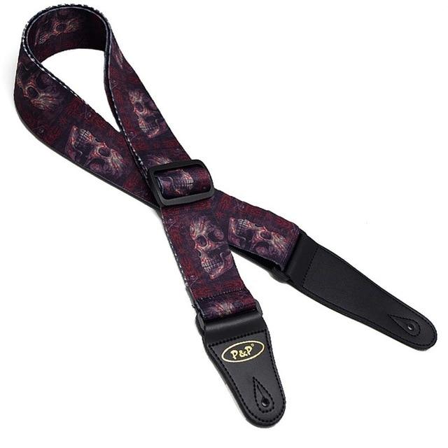 Cool Guitar Straps by P&P Music Guitar Straps Big River Hardware s008skull 