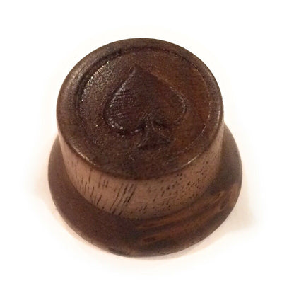 Copy of Custom Guitar Knobs - Strat Style Carved Wood- Walnut Guitar Control Knob Big River Hardware 