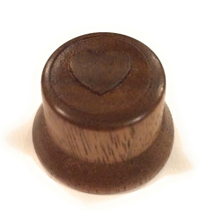 Copy of Custom Guitar Knobs - Strat Style Carved Wood- Walnut Guitar Control Knob Big River Hardware 