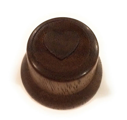 Copy of Custom Guitar Knobs - Strat Style Carved Wood- Walnut Guitar Control Knob Big River Hardware 