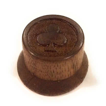 Copy of Custom Guitar Knobs - Strat Style Carved Wood- Walnut Guitar Control Knob Big River Hardware 