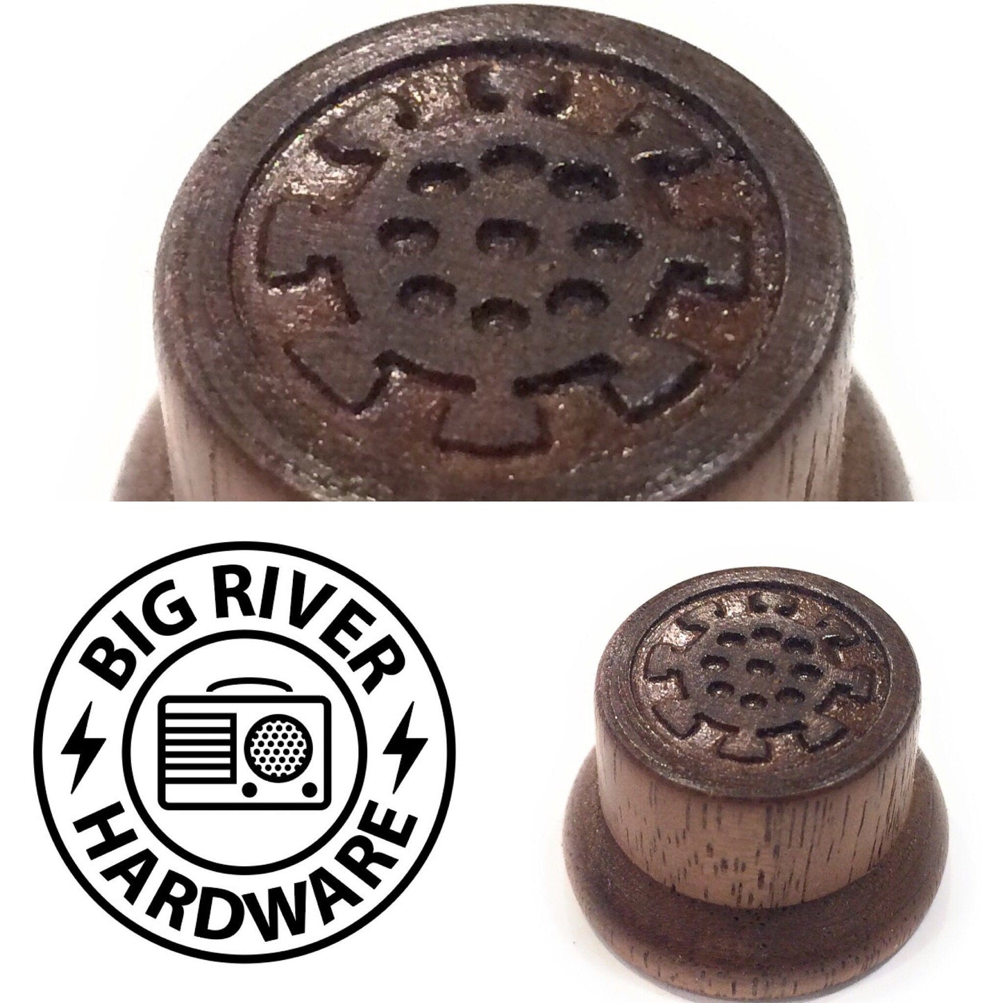 Corona Virus Inspired Guitar Knob - Wood Strat Style - Limited Edition Guitar Control Knob Big River Hardware 