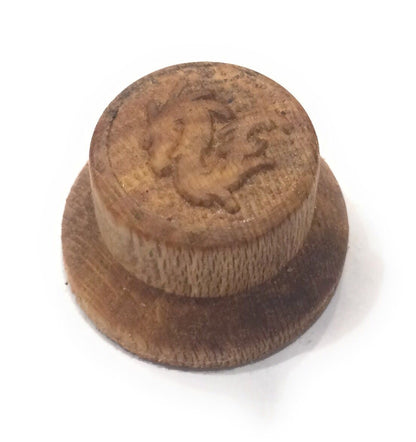 Custom Guitar Knobs - Strat Style Wood Knob - Sycamore Guitar Control Knob Big River Hardware 