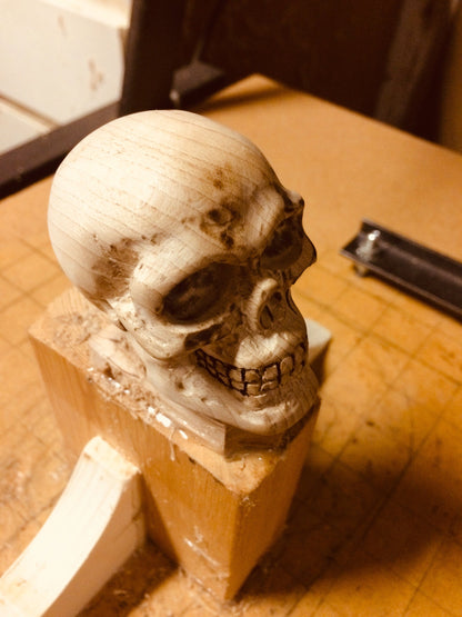 Custom Premium Wooden Skull Shift Knob or Beer Tap Handles Shift Knobs Big River Hardware 