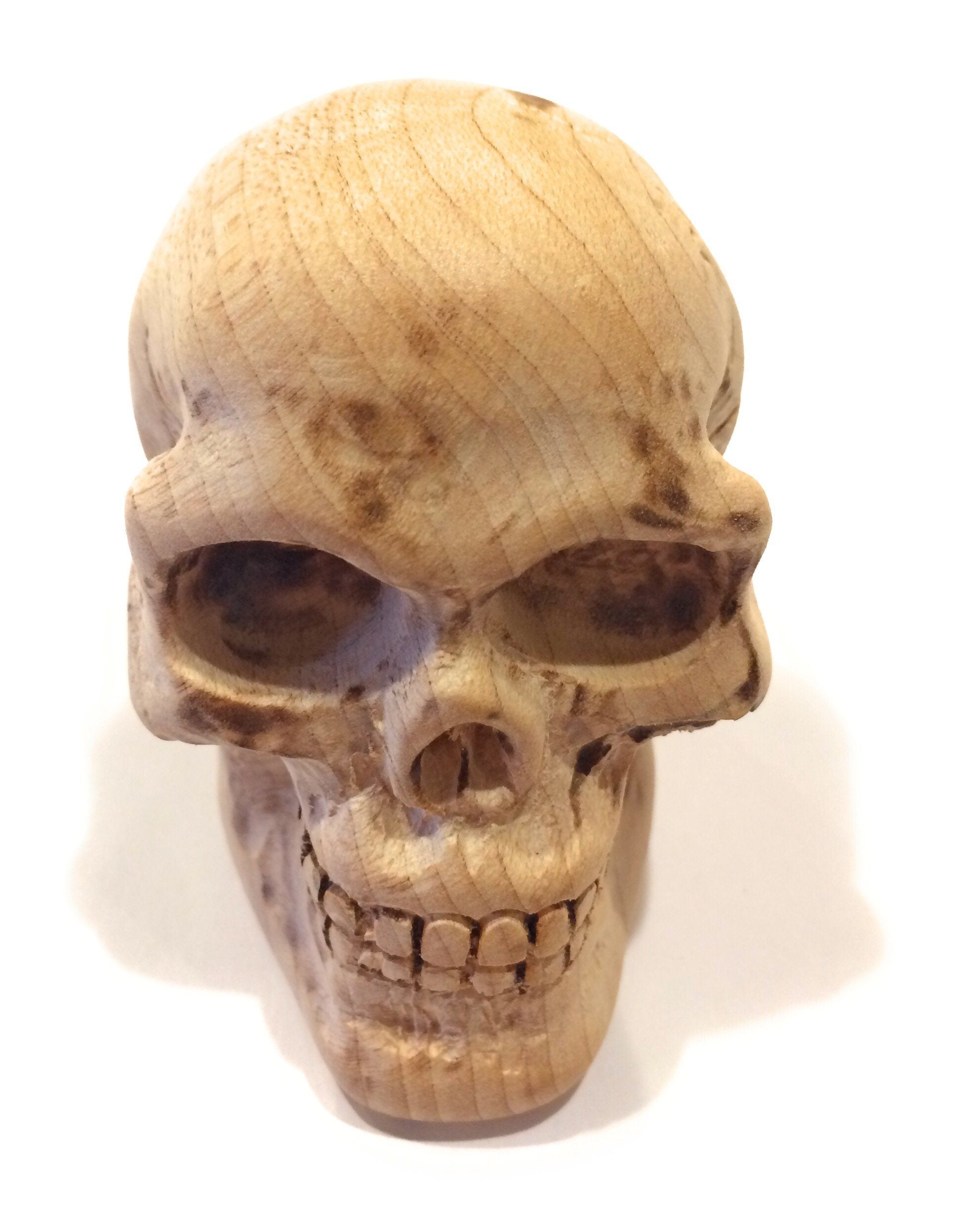 Custom Premium Wooden Skull Shift Knob or Beer Tap Handles Shift Knobs Big River Hardware 