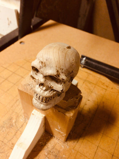 Custom Premium Wooden Skull Shift Knob or Beer Tap Handles Shift Knobs Big River Hardware 