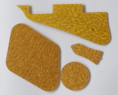 Guitar Custom Pickguard Custom Pickguard Big River Hardware Gold Sparkle set 