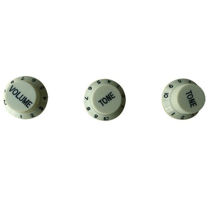 Guitar Vintage Plastic One Volume Two Tone Control Knobs for Fender ST Strat Stratocaster Guitar guitar knobs Big River Hardware Mint Green 