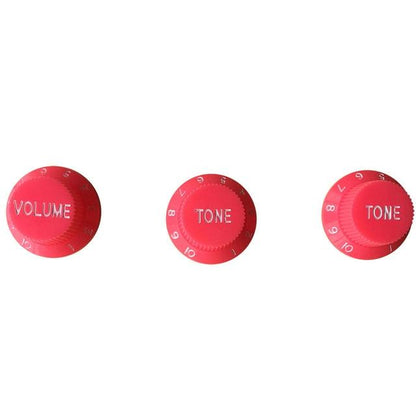 Guitar Vintage Plastic One Volume Two Tone Control Knobs for Fender ST Strat Stratocaster Guitar guitar knobs Big River Hardware Pink 