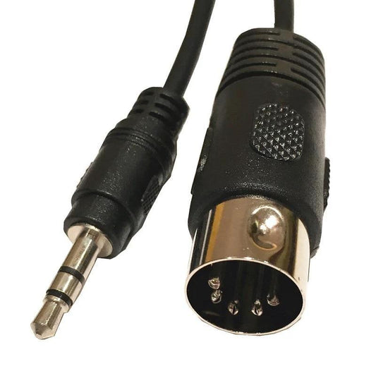 High Quality MIDI 5 Pin Din Plug To 3.5mm Stereo Jack Plug Audio Extension Cable 0.5m for Microphone Cable Big River Hardware