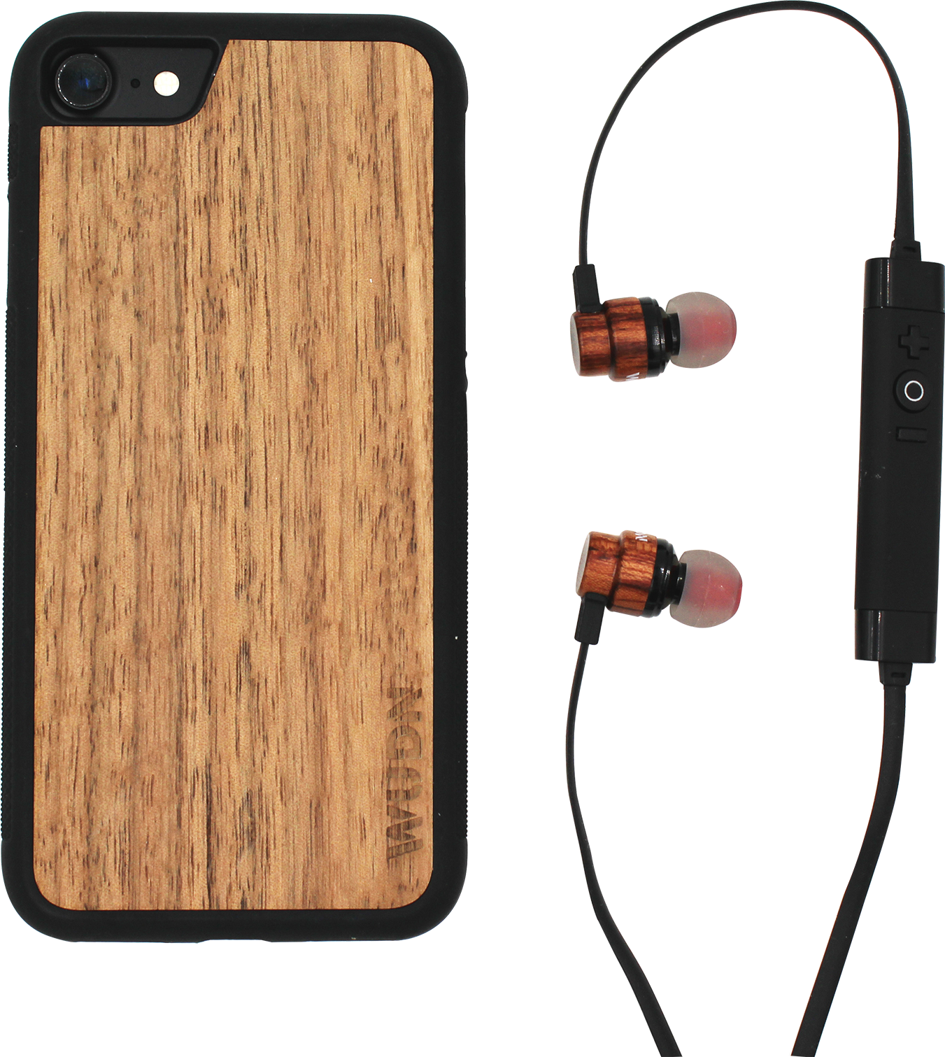 Walnut Wooden Bluetooth Ear-buds