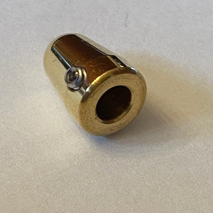 1 x SOLID Brass / Unplated / Stratocaster Tear Drop Switch Tip / Set Screw