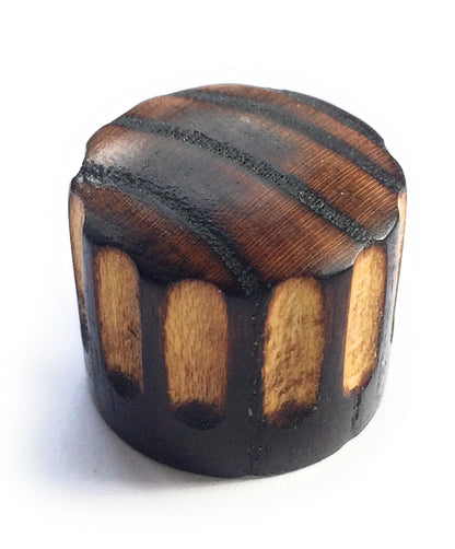 Set of 2  Tele Style Wood Barrel Custom Guitar Knobs