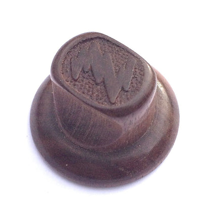 Zenith Small Pinch Solid Wood Reproduction Radio Knob