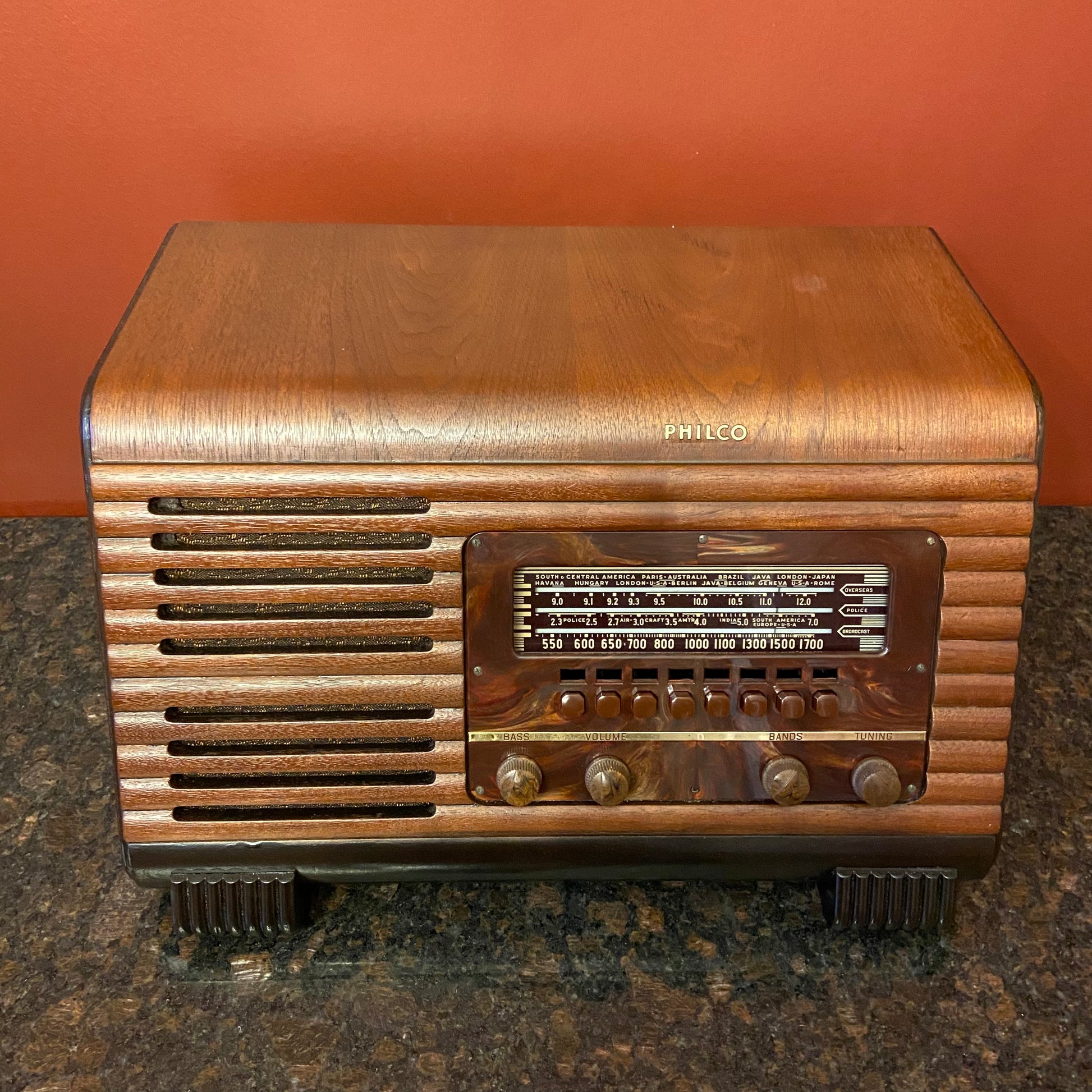 Product Details, Renovated Radios1941 Philco Brown Pushbuttons, Philco, Buttons
