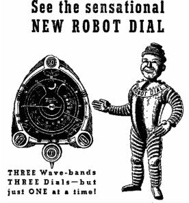 Zenith Radio 9s262 "Robot Dial"