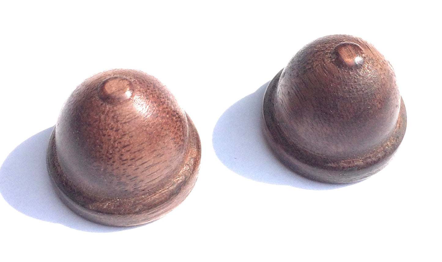 Emerson "Snow White"  Walnut Knobs (pair)