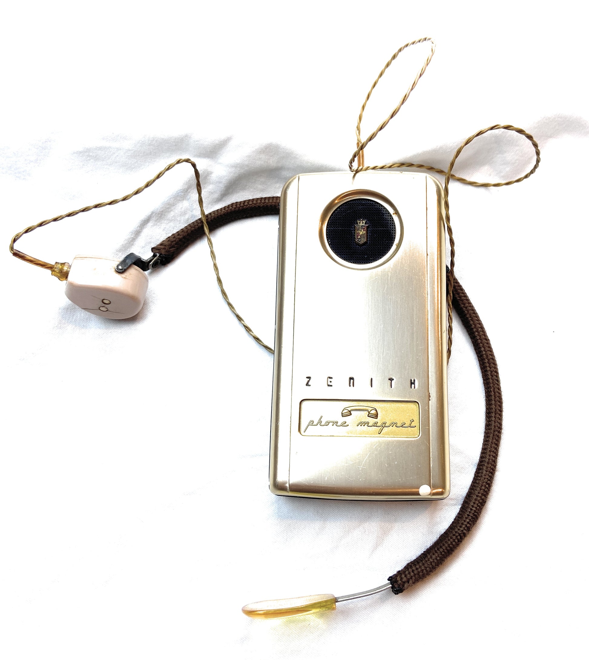 Vintage Zenith phone magnet hearing aid