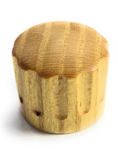 Set of 2  Tele Style Wood Barrel Custom Guitar Knobs