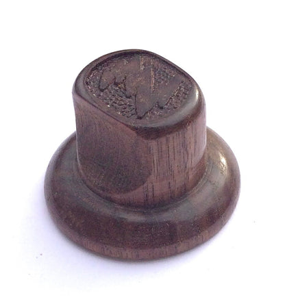 Zenith Small Pinch Solid Wood Reproduction Radio Knob