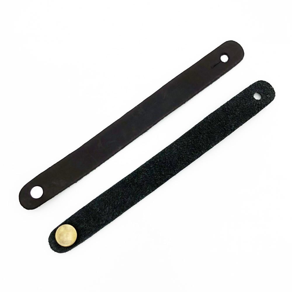 Leather Guitar Strap Holder Button Safe Lock - Multi Colors Available strap holder Big River Hardware 