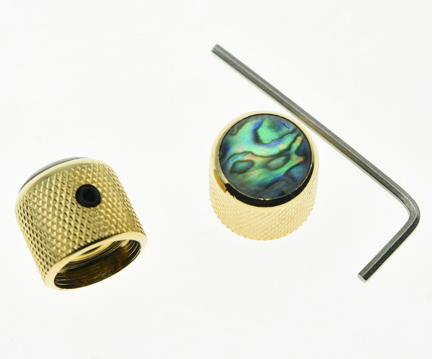Abalone Top Gold Guitar Dome Knobs
