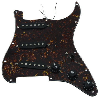 black strat tortoise pickguard