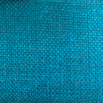 Blue vintage-style speaker cloth – thick linen burlap fabric for speaker grille restoration, offering acoustic transparency and a classic retro look