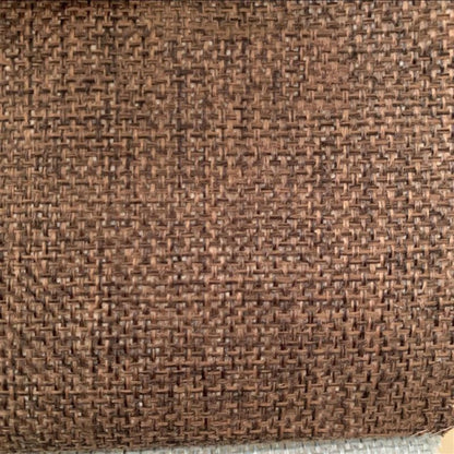 Coffee vintage-style speaker cloth – thick linen burlap fabric for speaker grille restoration, offering acoustic transparency and a classic retro look