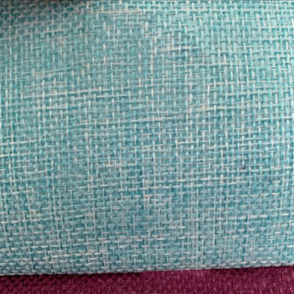 Light Blue vintage-style speaker cloth – thick linen burlap fabric for speaker grille restoration, offering acoustic transparency and a classic retro look